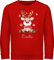 Sweater Kinder Sweatshirt Jungen Mädchen Pullover - Geschenke - Süßes Rentier mit Name Wunschtext I Geschenk Rentier Weihnachten I Rudolph Reindeer Rudolf - 152 (12/13 Jahre) - Rot - rentierpulli