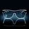 Flintronic LED Leuchtende Brille, Wire Neon Rave Brille,Flashing LED Sonnenbrille Kostüme für Cosplay, Bar, Club, Partybrille, Geschenk, Party Gadgets, Halloween, EDM