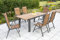 Yoursol by Merxx Gartenmöbel Set Santorin für 6 Personen mit Ausziehtisch 150-200 cm, Klappstühle