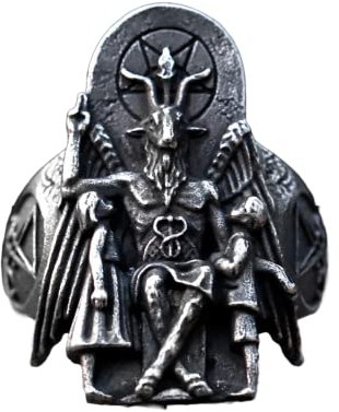 Neuer Vintage Ring Luzifer Satan Siegelring Für Männer Mit Anubis Mode Punk Schmuck Geschenk