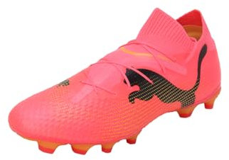 PUMA Men Future 7 Pro Fg/Ag Zapatos de fútbol, Sunset Glow-Puma Black-Sun Stream, 40 EU
