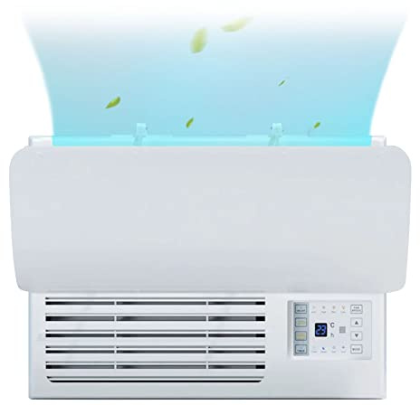 VIOKKO Air Conditioner Deflector for Window Units, Universal Adjustable Air Conditioning Deflector Anti-Wind Baffles Anti Direct Blowing Windshield Wind Guide, 20.83x10.61 Freely Cut, White
