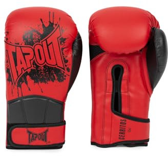 Tapout Boxhandschuhe aus Kunstleder (1Paar) Cerritos, Red/Black, 14 oz, 960008