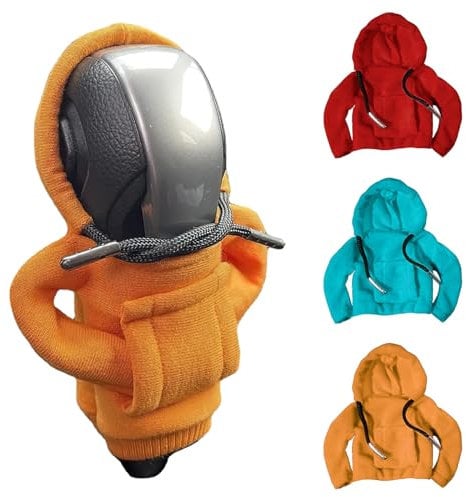 OUZHOU Schalthebel Hoodie,3 Stück Auto Schaltknauf Abdeckung,Schalthebel Hoodie, Schaltknauf Abdeckung für Auto Staubdichter Schutz, Autozubehör Auto Dekoratives