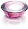 ELIVIA Teelichthalter CH01, rund, grob, Glas, 7,6 cm Durchmesser, Aubergine Violett, 12 Stück