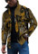 KONG JIMFAN Jacken Herren Winter Arbeitsjacke Hemden De Herren Winterjacke Oberteile Shirt Herren Winterjacke Herren Übergangsjacke Herren Sportlich Hemden Ohne Kragen Shearling Jacke(Gelb,M)