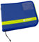 Dönges Fahrtenbuch A5 quer mit Schreibunterlage, blau/gelb, 8105T21697 (Dokumentenmappe Organizer Ringbuch Schnellhefter Mappe Ringmappe Hefter Multiorganizer THW) Material: PVC Plane