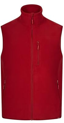 VELILLA Gilet in Pile, Rosso, S Unisex-Adulto