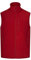 VELILLA Gilet in Pile, Rosso, S Unisex-Adulto