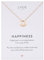LUUK LIFESTYLE Collier pour femmes avec anneau et pendentif en forme de cercle, design minimal pour les occasions spéciales, chic et élégant, rose