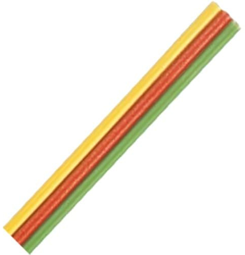 32393 Flachband-Litze 0,14mm², 25m, gelb-rot-grün