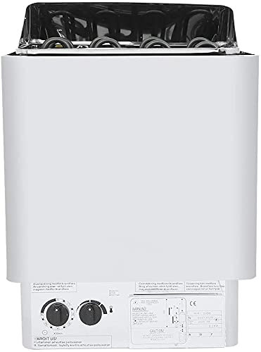 Heimsauna, Saunaofen, 4,5/6/8/9 kW Dampfofen für die Sauna, Edelstahlzubehör mit interner Steuerung, Badheizung (56,5 x 40,5 x 28,5 cm) (8 kW)