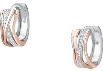 FAVS FAVS Damen-Creolen 925er Silber 30 Zirkonia