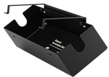 Oakywood Underdesk Organizer Tray – Convenient Wire Management for Desk – Durable Powder-Coated Steel Construction – Cable Management Box – 15,5x60x10cm - Black