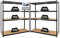 PROREGAL Mega Deal 2X Schwerlastregal Taurus XL mit TÜV/GS Zertifizierung 180x160x60cm mit Fachlast 250kg Schwarz Kellerregal, Steckregal, Garagenregal, Lagerregal