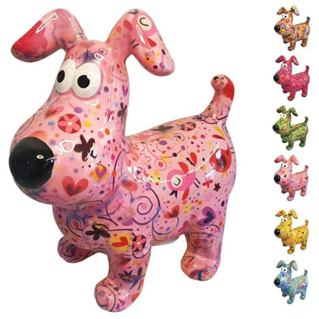 netproshop Spardose Hund Idifix aus Keramik Pomme Pidou Hündchen Größe M, Auswahl:Melodie