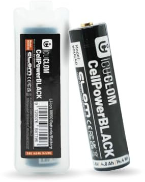 ICU CELLPOWER Black Akku - 1 Lithium-Ionen-Akku, Langer Typ, 4000 mAh, 3,6 V. Perfekt für ICU-Wildkameras, SolarCell und ICU CLOM Luminator.