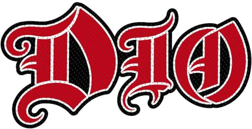 Razamataz Dio Band Logo Cut Out Woven Patch Accessory Size