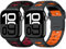 chinbersky 2 pièces Sport Bracelet Compatible avec Bracelet Apple Watch 44mm 45mm 46mm 49mm 42mm, Silicone souple Boucle Bracelet de remplacement pour iWatch Ultra Series 10/9/8/7/6/5/4/3/2/1/SE