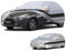 Holthly Autoabdeckung Passend für Toyota Yaris(2003-2025) 10 Schichten Vollgarage Auto Abdeckplane 100% Wasserdicht Autoplane Outdoor Autogarage Wasser und Staubschutz,Wind,Regen und UV Schutz.