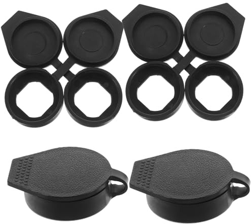 Couvercle Étanche pour Verrouillage à Came, Plastique Noir, 6 Pièces | Diamètre Intérieur 22x19mm, Protection la Pluie Poussière, Usage Extérieur