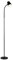 Reality Leuchten LED Stehleuchte Pongo R45831102, Kunststoff Schwarz matt, Holznachbildung, inkl. 4.5 Watt LED, Flexarm