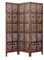 iAnanas Paravent aus Massivem Mangoholz & MDF – Handgefertigter 3-teiliger Sichtschutz für Balkon, Wohnzimmer, Schlafzimmer & Büro, Platzsparend, Braun (145 x 2 x 180 cm)