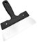 misppro Pala de plancha de acero inoxidable para hornear, para decoración de barbacoa, alisado, 19 x 20 cm