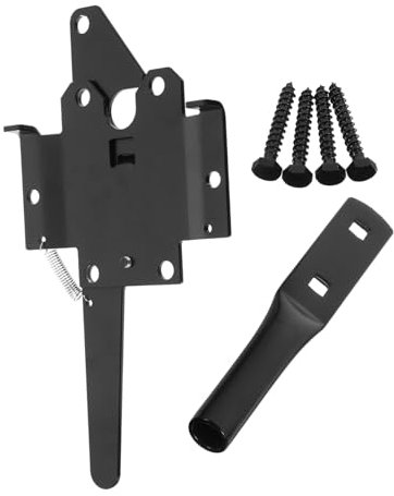 VILLCASE 1 Set Heavy Duty Gate Hinge for Wooden Fence Garden Gate Latch Durable Lock Hardware for Residential and Commercial Use Multiple