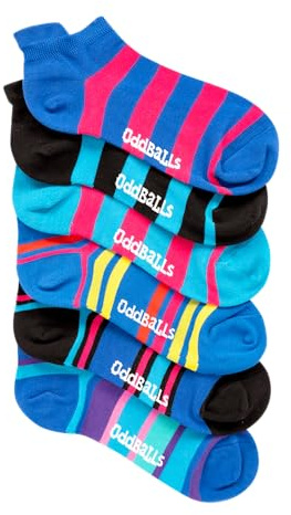 OddBalls | Sock Multipack | 5 Pack | Mens & Womens | Colourful Cotton Socks | Work Socks | Elasticated Ankle (UK, Numeric, 7, 11, Regular, Regular, Mix Up)
