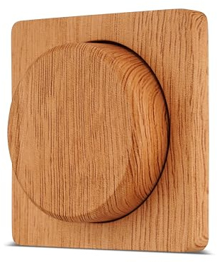 REV Schalterserie NOVA - Abdeckung Dimmer, Drehknopf, eichefarben | Passend für REV TECHNIK Serie