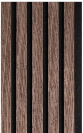 ondeco Akustikpaneel Wandpaneele Holz schallabsorbierend, 3D Design Nussbaum 20 x 240cm