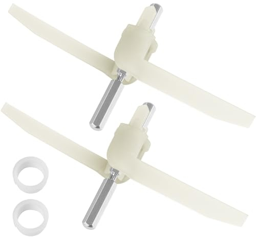 PARTSEE 2 x Mitnehmer Flügelrad 160mm 630760 621923 für Bosch Küchenmaschine MUM5 MUMS MUMV MUZ5, Durchlaufschnitzlerflügel mit Kunststoffhülse für Küchenmaschine