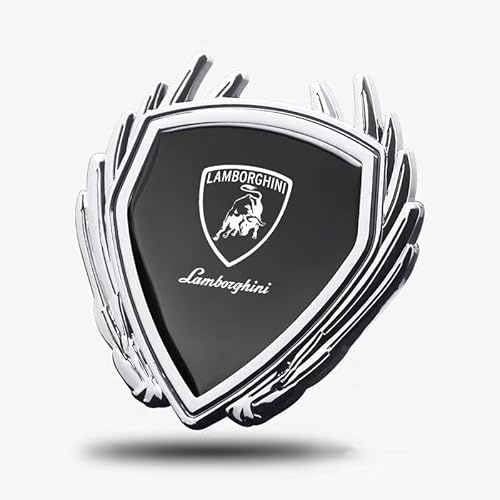 ZKAYHGG Auto Emblem Aufkleber für Lamborghini Huracán STO, 3D Metall Logo Abzeichen für Front Heck Tür Kühlergrill Tuning Dekoration Styling Zubehör,D