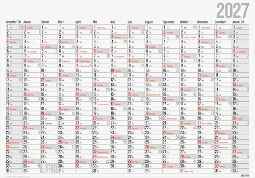 rido/idé 7033660007 Plakatkalender Mod. Office I 2027 980×685 mm