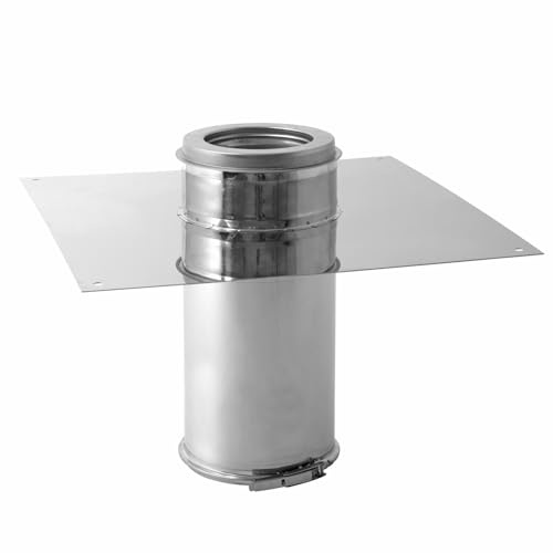 Opsinox 1015031 Edelstahlschornstein 150mm Deckendurchführung VDO