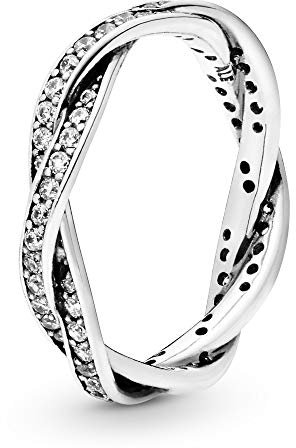 PANDORA Damen-Ring 925 Silber Zirkonia transparent Gr. 50 (15.9) - 190892CZ-50