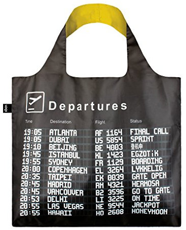 LOQI Airport Einkaufstasche / Reisetasche Reise-Henkeltasche, 50 cm, Arrivals