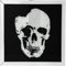 Kare Design cuadro Mirror Skull, plata/negro, cristal, moderno, motivo calavera, salón, dormitorio, pasillo, 100x100x5 cm (A/A/P)