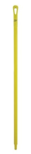 Vikan 51 Color Coded Handle, 1 1/4 in Dia, Yellow, Polypropylene 29606-1 Each