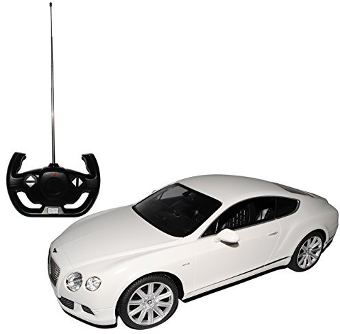 rastar Riesig Bentley Continental GT Speed Coupe Weiss RC Funkauto - mit Beleuchtung - 1/14 Modell Auto