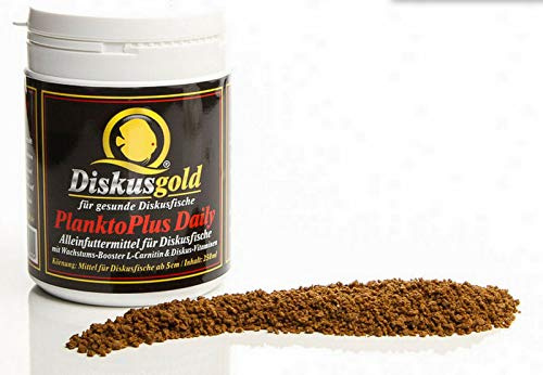Diskusgold Planktoplus Daily Softgranulat 250ml Dose | Diskusgranulat | Diskus Soft Granulat | Weichgranulat | die Wasserbelastung bleibt gering | Futter für Diskusfische
