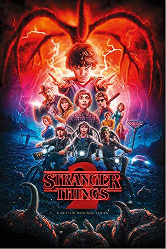 Close Up - Poster Stranger Things, Multicolore, 91.5 x 61 x 0.03 cm, PP34422