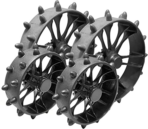 Clicgear Unisex Hedgehog Wheels FÜR Clicgear 8 0 4er-Pack, Schwarz, Einheitsgröße