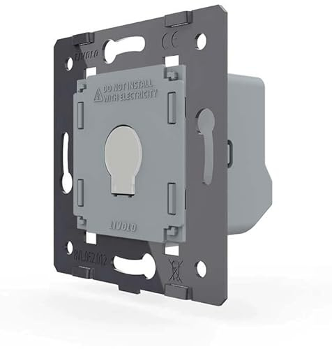 LIVOLO Glas Touch Lichtschalter Funkschalter Steckdosen Wechselschalter uvm in weiß (Modul: Taster VL-C701B)