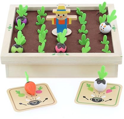 Vilac - Memotager - Brettspiele für Kinder - Sammeln Sie Ihre und Finden Sie diejenigen, die Ihre Suppe ausmachen - 7 Rezeptkarten und 22 Gemüse - ab 36 Monaten - 2161