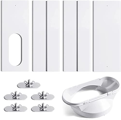 LINGKY Joint De Fenêtre,Kit De Joint en PVC pour Fenêtre Coulissante De Climatisation Mobile Ajustable,Climatiseur Portable pour Tuyaux avec Diamètre De Climatisation AC De 15 Cm (Tuyau de 13cm)