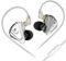 Yinyoo KZ ZSX 5BA + 1DD IEM Earphones Hybrid Earphones,KZ Headphones 1Dynamic and 5Balanced Armature Drivers In Ear Stereo Earbuds with 3.5mm Plug (With Mic, Black)