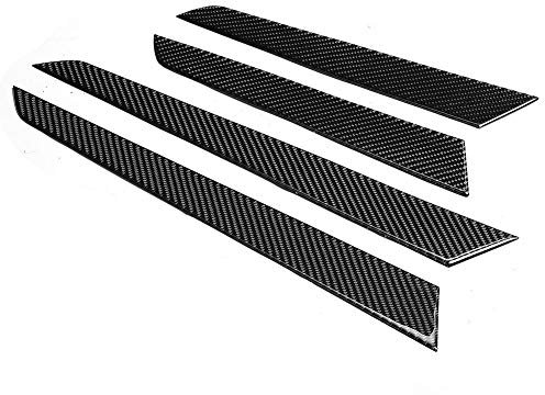 Kimiss 4PCS Innentürverkleidung Verkleidung Echt Carbon Fit für C-Klasse W204 07-13