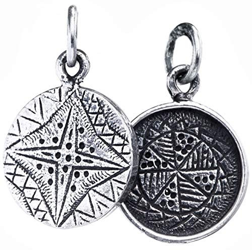 WINDALF Wikinger Silber Anhänger SKARU 2.1 cm Skandinavisches Freya Schutzamulett Schildmaiden Cosplay 925 Sterlingsilber
